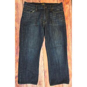 Lucky Brand Men's 181 Relaxed Straight Jeans 36x28 Dark Wash